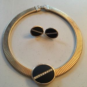Vintage Park Lane collar Necklace & Clip Earrings